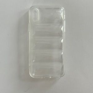 iPhone XR clear puffer case